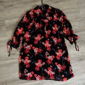 Express dress black and  floral